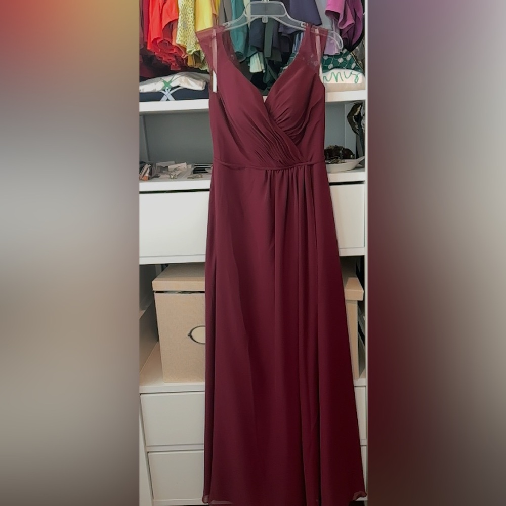 Christina Wu dark red gown size 6 dress